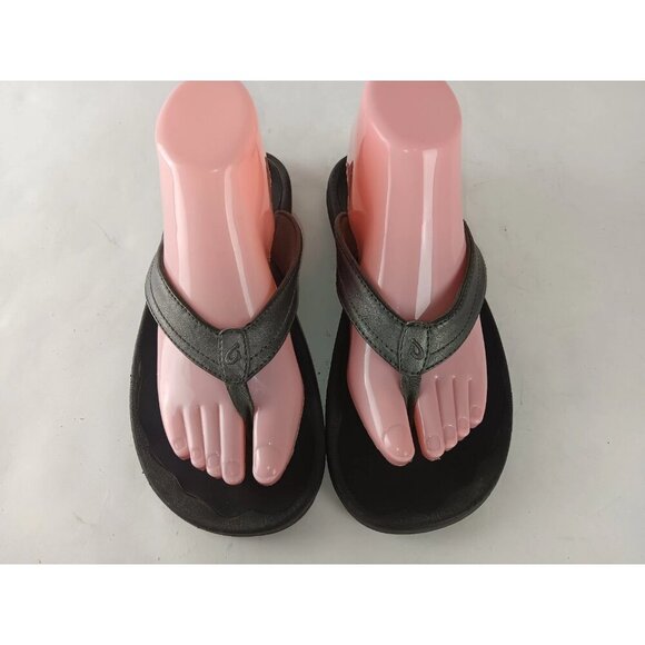 Olukai Ohana Flip Flop Gray Casual Slip On Thong Sandals Women's Size 9 EU 39 - Picture 3 of 9